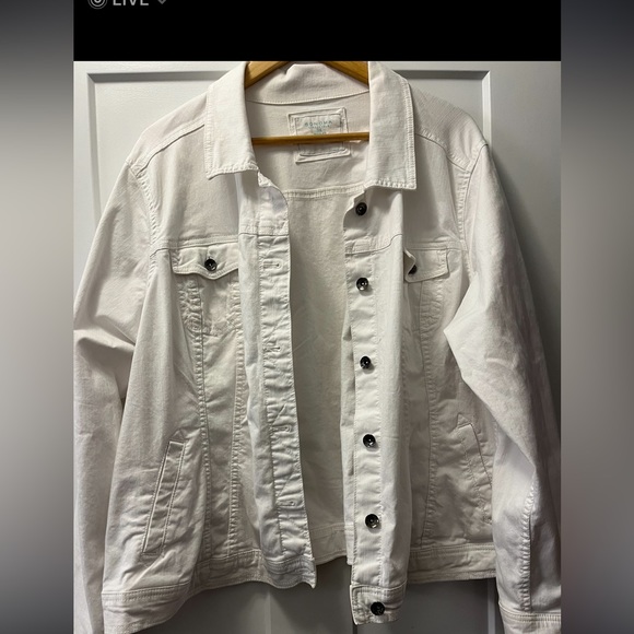 Sonoma Jackets & Coats White Jean Jacket Nwots Poshmark
